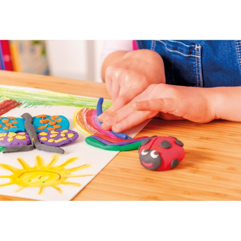 Plastilina Creaplast® – set 14 batoane, 240g, 10 culori, moale si reutilizabila [1]