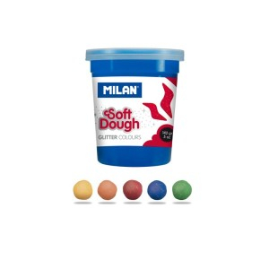 Rechizite, Creativitate, Hobby - PLASTILINA USOARA 5X142G GLITTER MILAN 913505G