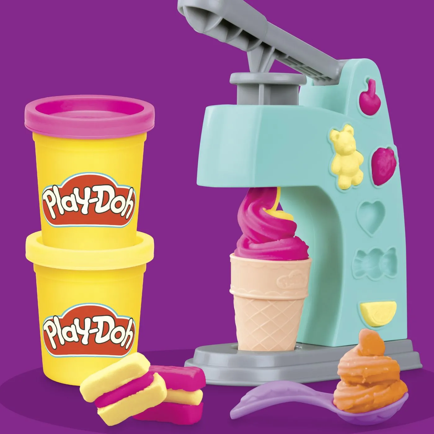 Play Doh Set Creativ 4 in 1 cu 8 Culori [5]