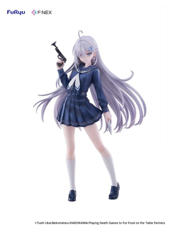 PRECOMENZI - Playing Death Games to Put Food on the Table PVC Figure 1/7 Yuki School Uniform Ver. 24 cm