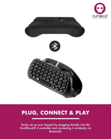 Games - PlayStation 4 Mini Keyboard / Chatpad Bluetooth Wireless