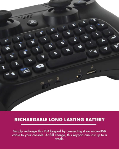 PlayStation 4 Mini Keyboard / Chatpad Bluetooth Wireless [2]