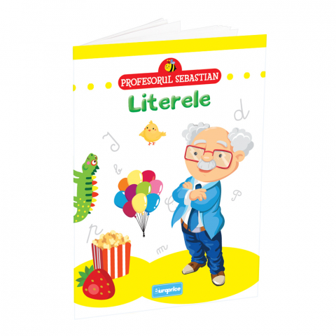 Carti de colorat si educative - Profesorul Sebastian - Literele