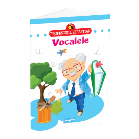 Carti de colorat si educative - Profesorul Sebastian - Vocalele