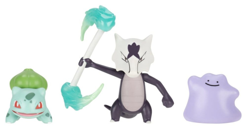 Pokémon Battle Figure Set Action Figures Bulbasaur, Ditto & Alolan Marowak (3-Pack) [10]