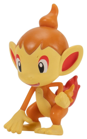 PRECOMENZI - Pokémon Battle Figure Set Action Figures Chimchar, Ralts & Porygon (3-Pack)