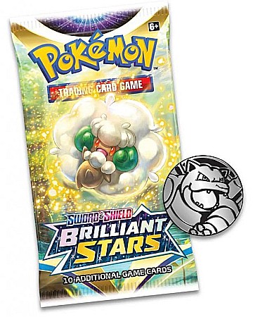 Pokemon Brilliant Stars 3 pack Booster Glaceon [2]