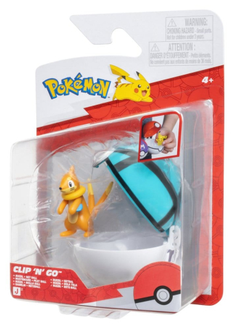 PRECOMENZI - Pokémon Clip 'n' Go Action Figure Buizel & Net Ball