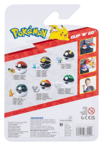 PRECOMENZI - Pokémon Clip 'n' Go Action Figure Cyndaquil & Poké Ball