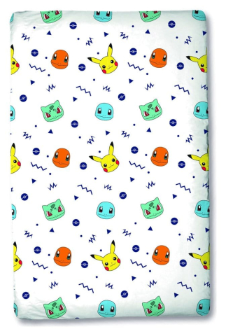 PRECOMENZI - Pokémon Fitted Sheet Head 90 x 200 x 25 cm