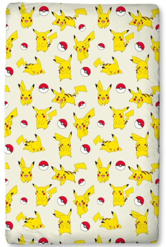 PRECOMENZI - Pokémon Fitted Sheet Pikachu 90 x 200 x 25 cm
