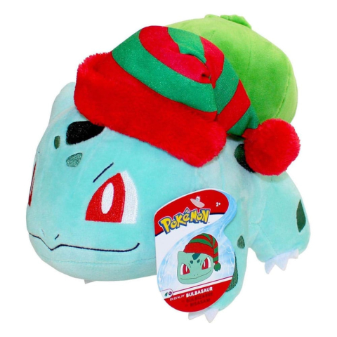 PRECOMENZI - Pokémon Plush Figure Winter Bulbasaur with Christmas Hat 20 cm