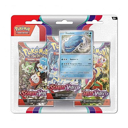 Pokemon TCG - Pokemon Scarlet and Violet 3 pack Booster Dondozo