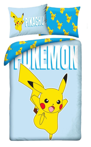 Noutati - Pokemon Set Lenjerie Pat Pikachu 140x200