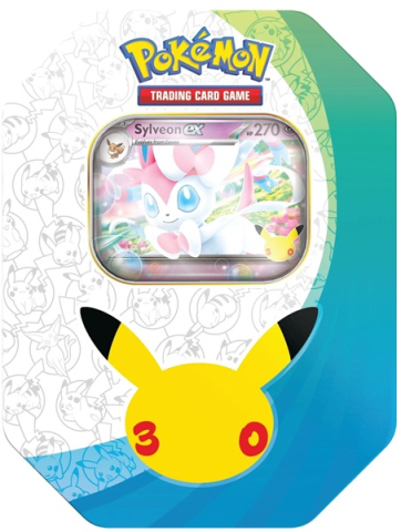 Trading Card Games - Pokemon TCG 30th Anniversary ex Tin - Greninja ex / Sylveon ex - Engleza