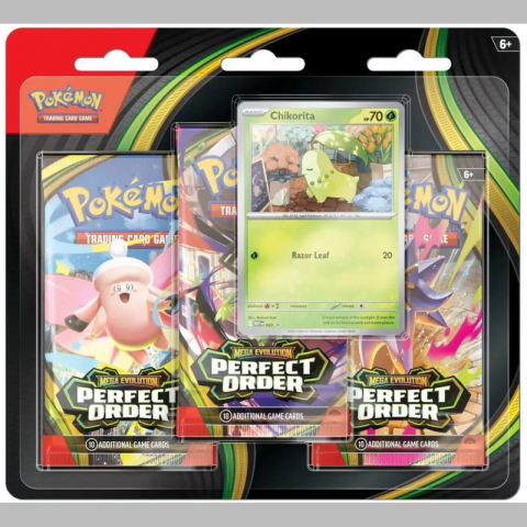 Trading Card Games - Pokemon TCG Mega Evolution Perfect Order 3 Booster Blister