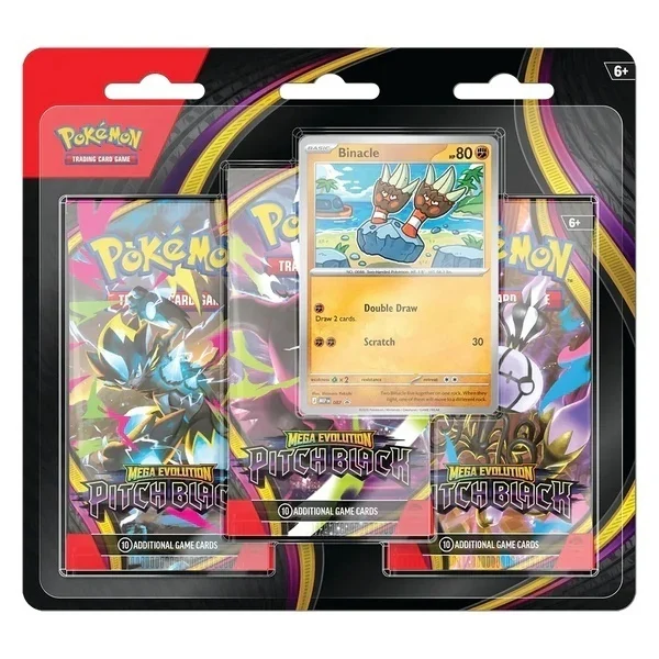Pokemon TCG - Pokemon TCG Mega Evolution Pitch Black 3-Pack Blister Booster
