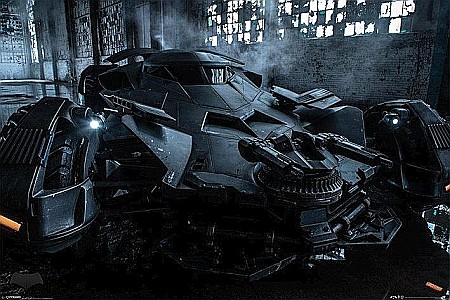 Pop Culture - Poster Batman Vs SuperMan Batmobile