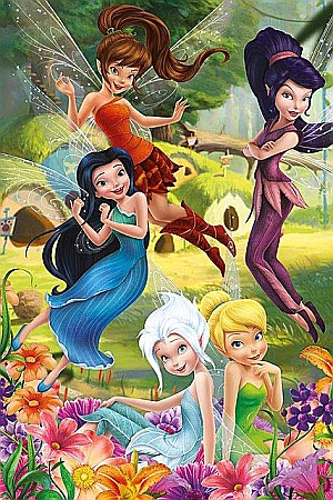 Postere - Poster Disney Fairies Flowers