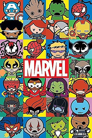 Pop Culture - Poster Marvel Kawaii Characters