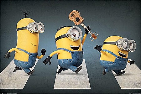 Postere - Poster Minions Abbey Road