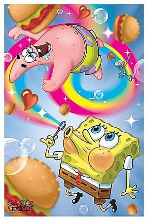 Postere - Poster Spongebob Squarepants Rainbow