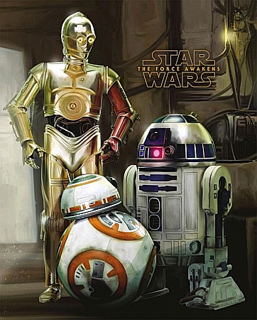 Postere - Poster Star Wars Episode VII Droids