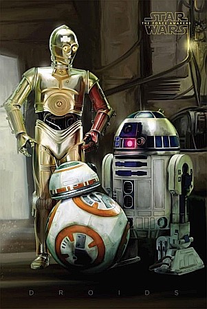 Pop Culture - Poster Star Wars Episode VII Droids