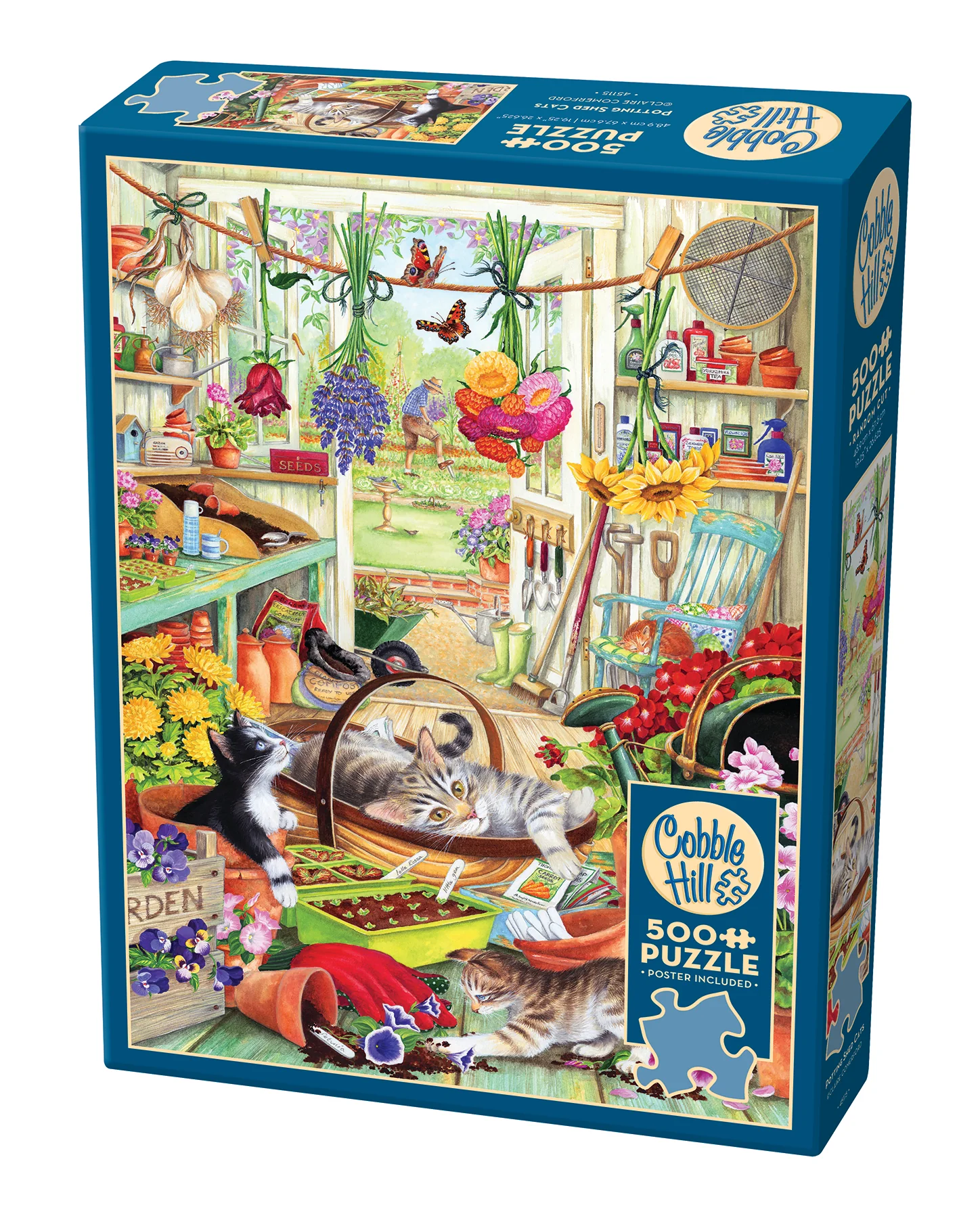 Puzzle 500 piese - Potting Shed Cats – Puzzle 500 piese
