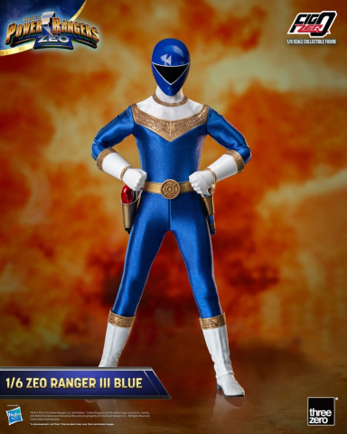 Jucarii - Power Rangers Zeo FigZero Action Figure 1/6 Ranger III Blue 30 cm