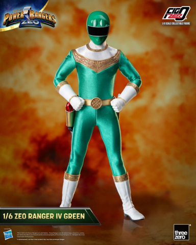 Jucarii - Power Rangers Zeo FigZero Action Figure 1/6 Ranger IV Green 30 cm