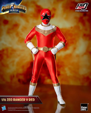 Jucarii - Power Rangers Zeo FigZero Action Figure 1/6 Ranger V Red 30 cm