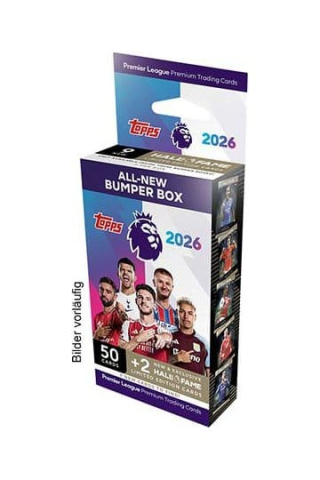 Trading Card Games - Premier League 2025 2026 Trading Cards Bumper Box 52 carduri