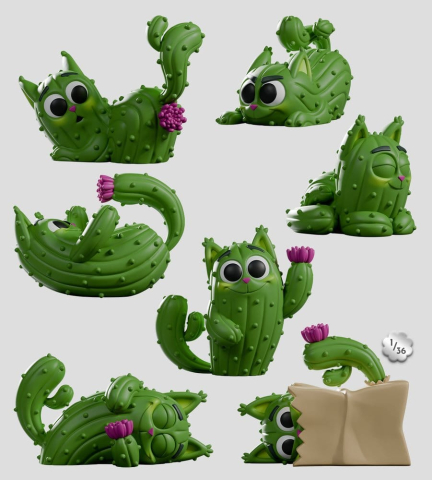 Pricklepuss Mini Figures S1 6 cm Blind Box Display (6) [10]