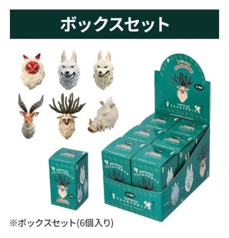 Princess Mononoke Magnete Mystery Box 3D Character Assortment (6) [2]