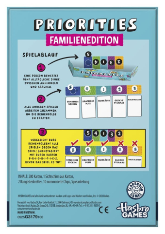 PRECOMENZI - Priorities Card Game Family Edition *German Version*
