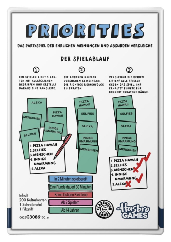 PRECOMENZI - Priorities Card Game *German Version*