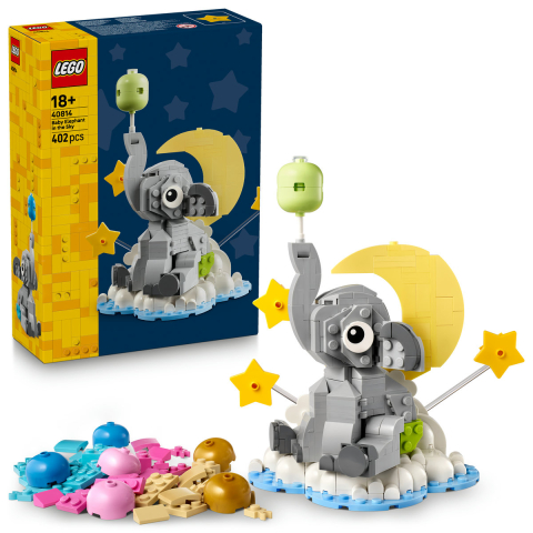 Seturi emblematice - Pui de elefant pe cer