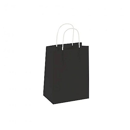 Pungi de cadou - Punga cadou din celuloza Neagra Mini (14x18x8)