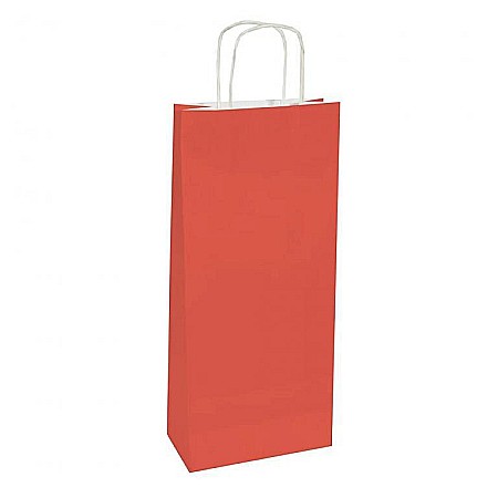 Pungi de cadou - Punga cadou din celuloza pentru sticla Rosie (18x8x39)
