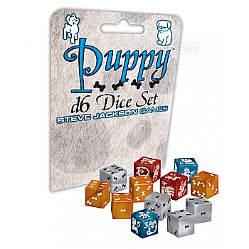 Board Games - Puppy d6 Dice Set