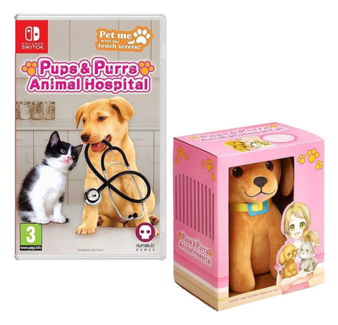 Games - Pups & Purrs Animal Hospital Videogame with plush figure Dog