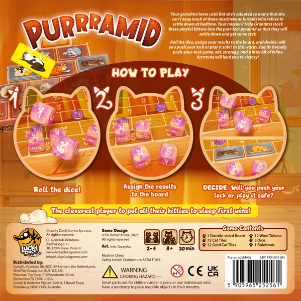 Purrramid Board Game – Joc de familie cu pisici si zaruri [1]