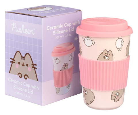 Pusheen Ceramic Mug with Lid 400 ml [1]