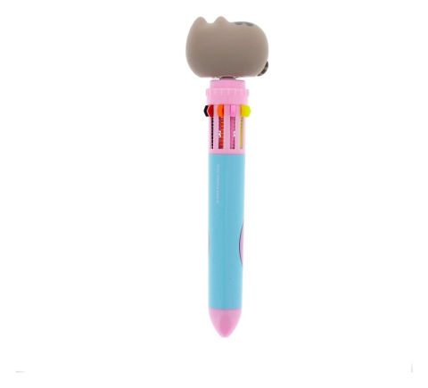 Pusheen Multi Colour Pen Spinny By The Pool Blue [1]