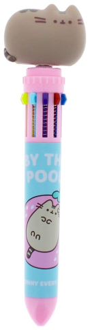 PRECOMENZI - Pusheen Multi Colour Pen Spinny By The Pool Blue