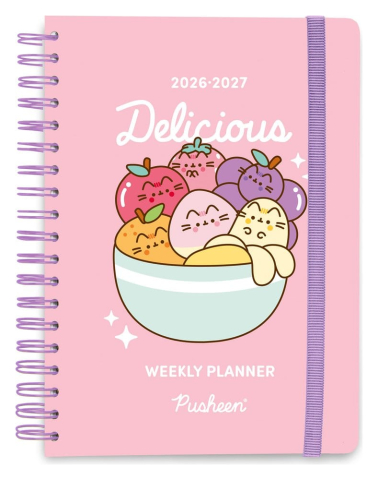 Casa si Cadouri - Pusheen School Diary weekly planner 2026/2027 Fruits A5