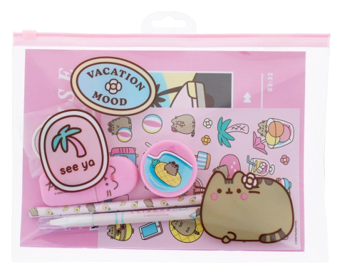 PRECOMENZI - Pusheen Stationery Set 7-Piece