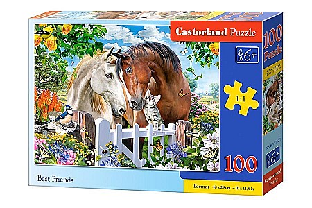 Puzzle cu 100 piese - Puzzle 100 piese Best Friends 111121