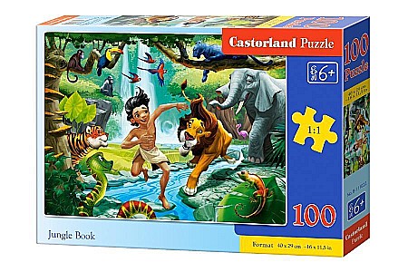 Puzzle cu 100 piese - Puzzle 100 piese Cartea Junglei 111022